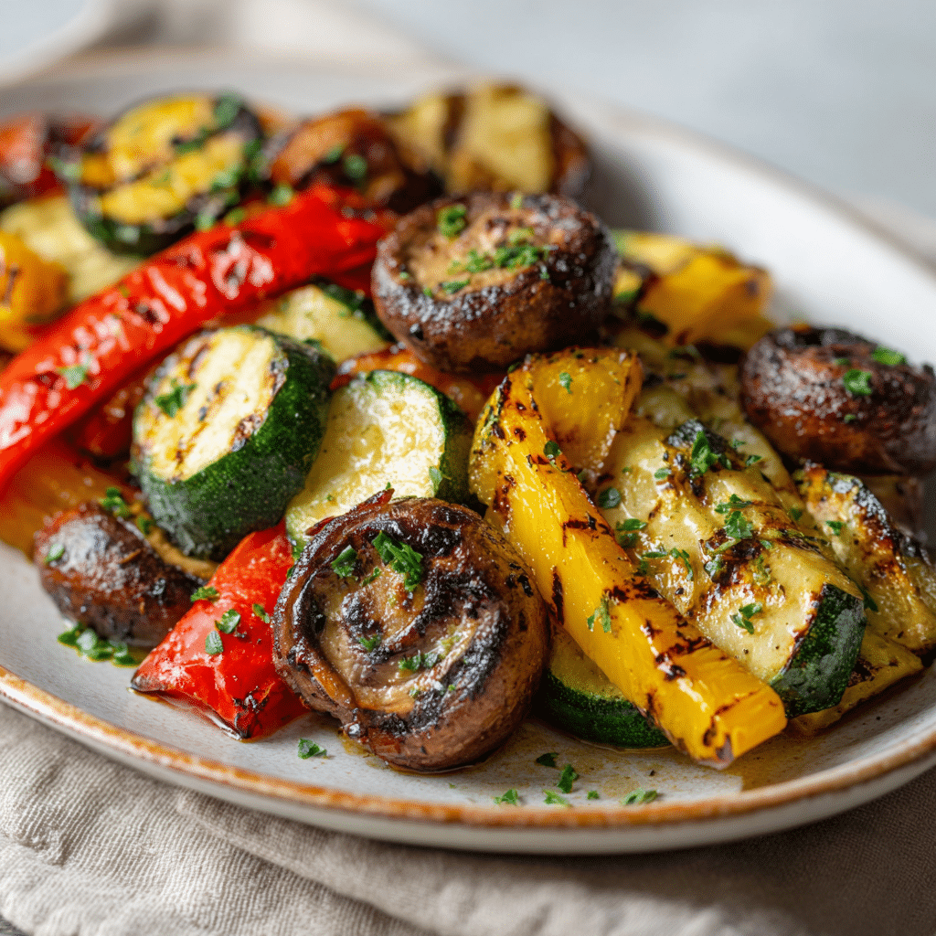 Mediterranean Vegetable Grill Platter Recipe - Recipe Image