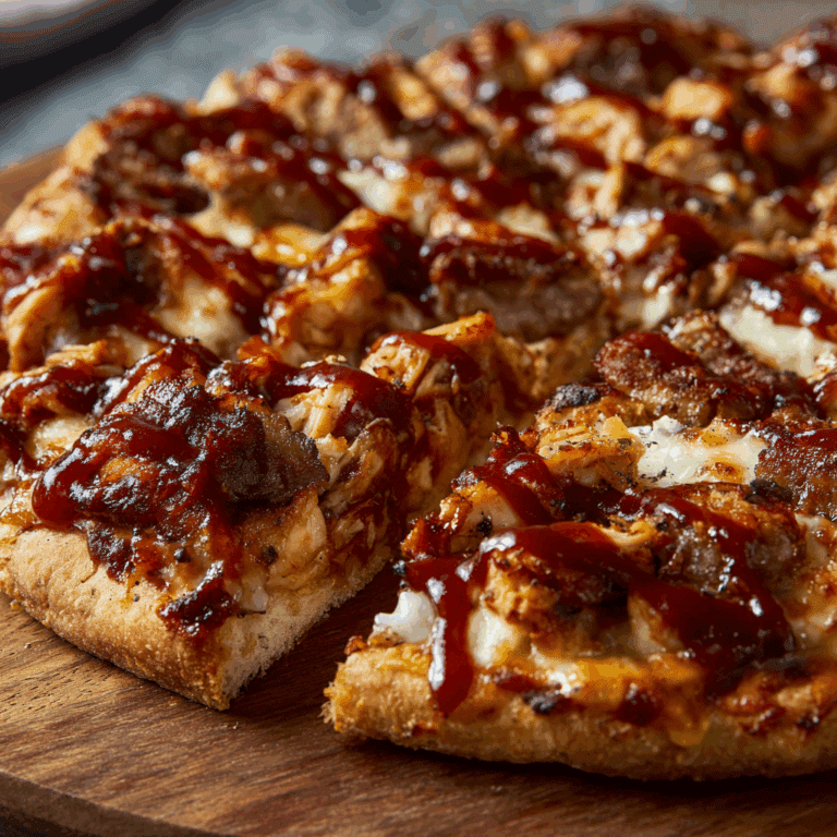 Spicy BBQ Chicken & Sausage Pizza Recipe