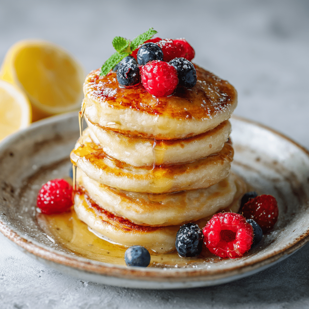Lemon Ricotta Pancakes Recipe