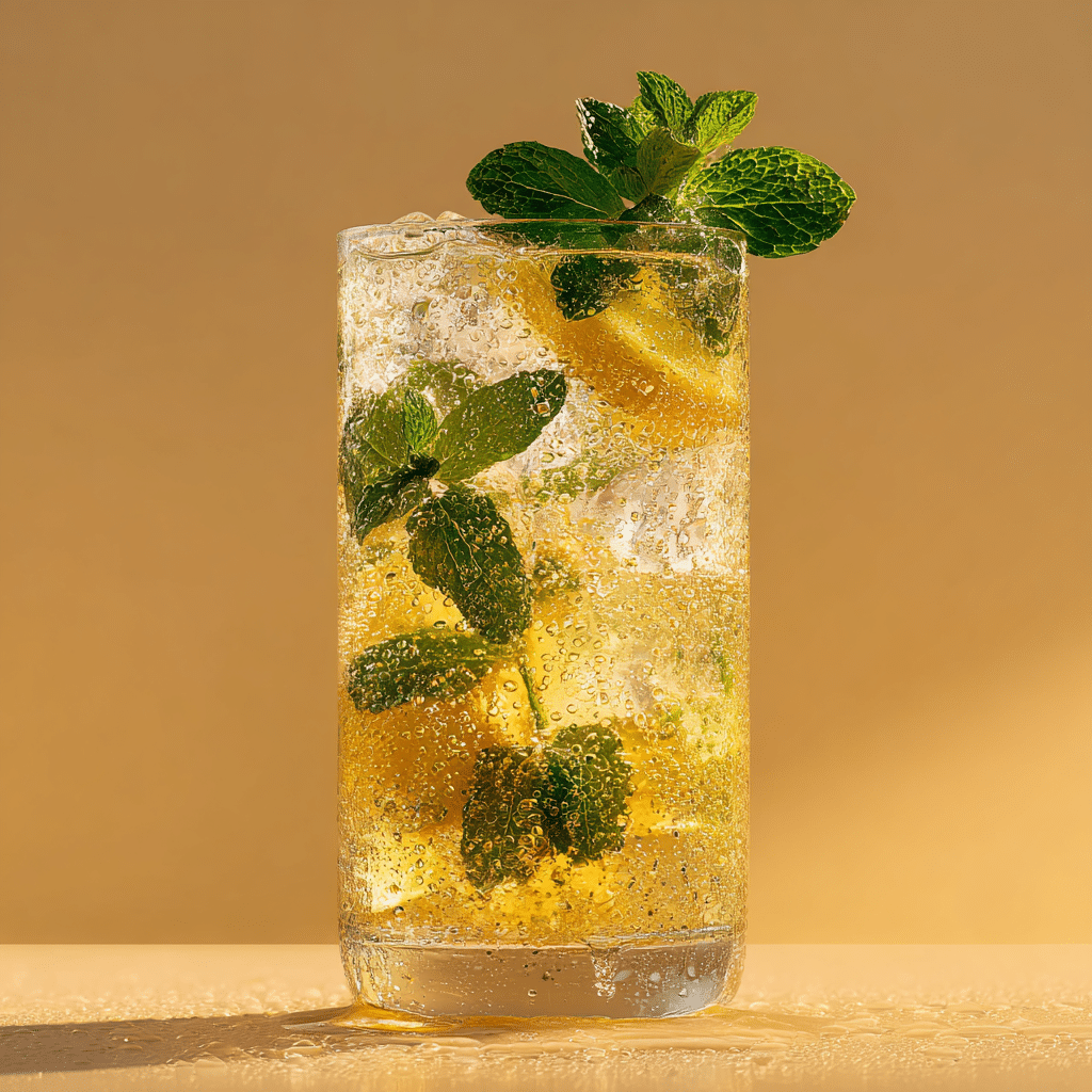 Lemon Mint Sparkling Drink Recipe - Recipe Image
