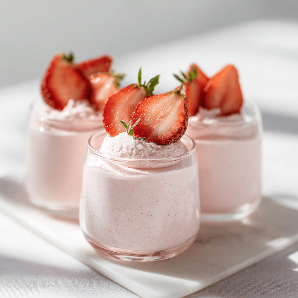 Strawberry Yogurt Mousse Recipe - Recipe Image