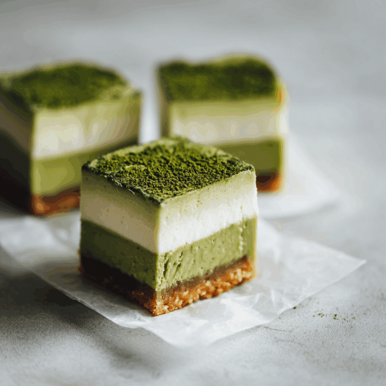 Matcha Cheesecake Bars Recipe