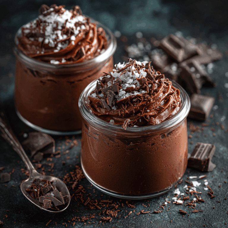 Chocolate Mousse with Sea Salt Recipe
