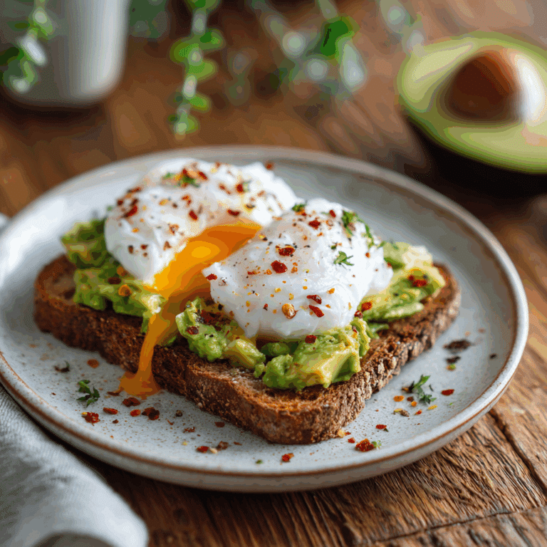 Avocado Toast with Poached Egg