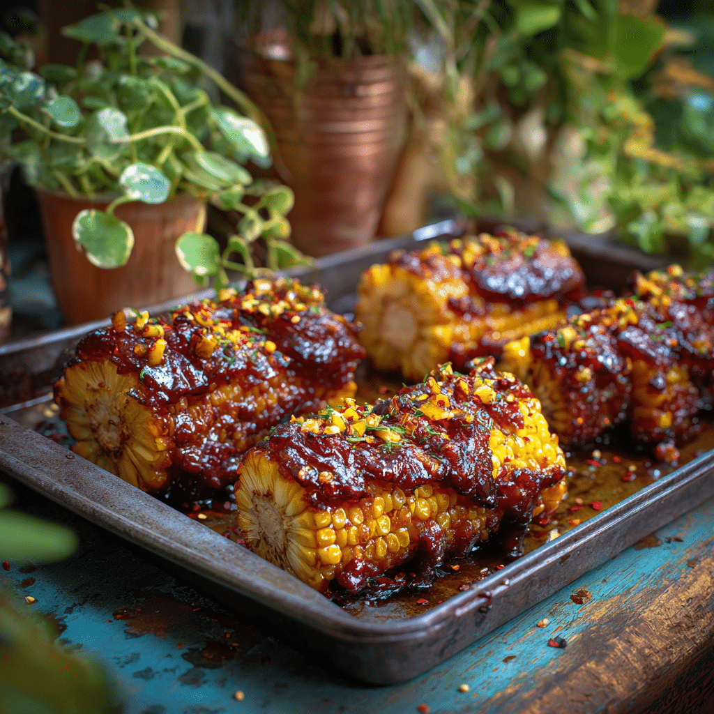 Honey Butter Corn Ribs - Recipe Image