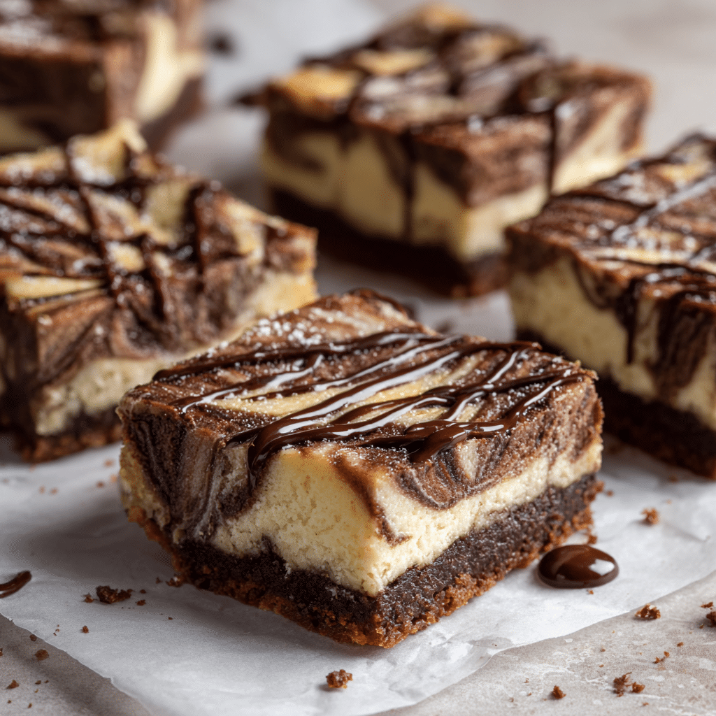 Chocolate Cheesecake Bars Recipe - Recipe Image
