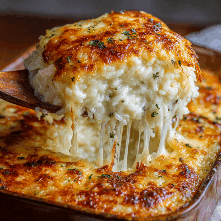 Baked Cheesy Rice Casserole