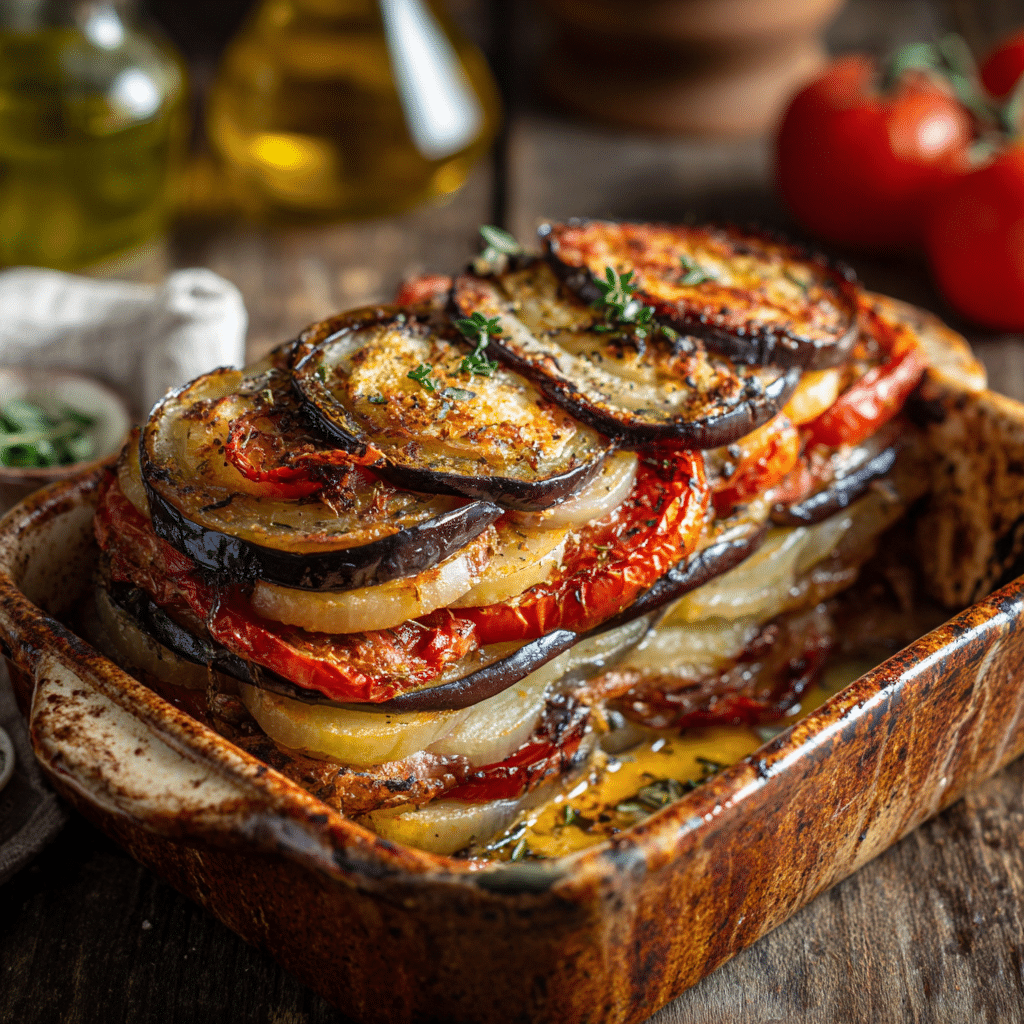 Mediterranean Eggplant & Potato Bake