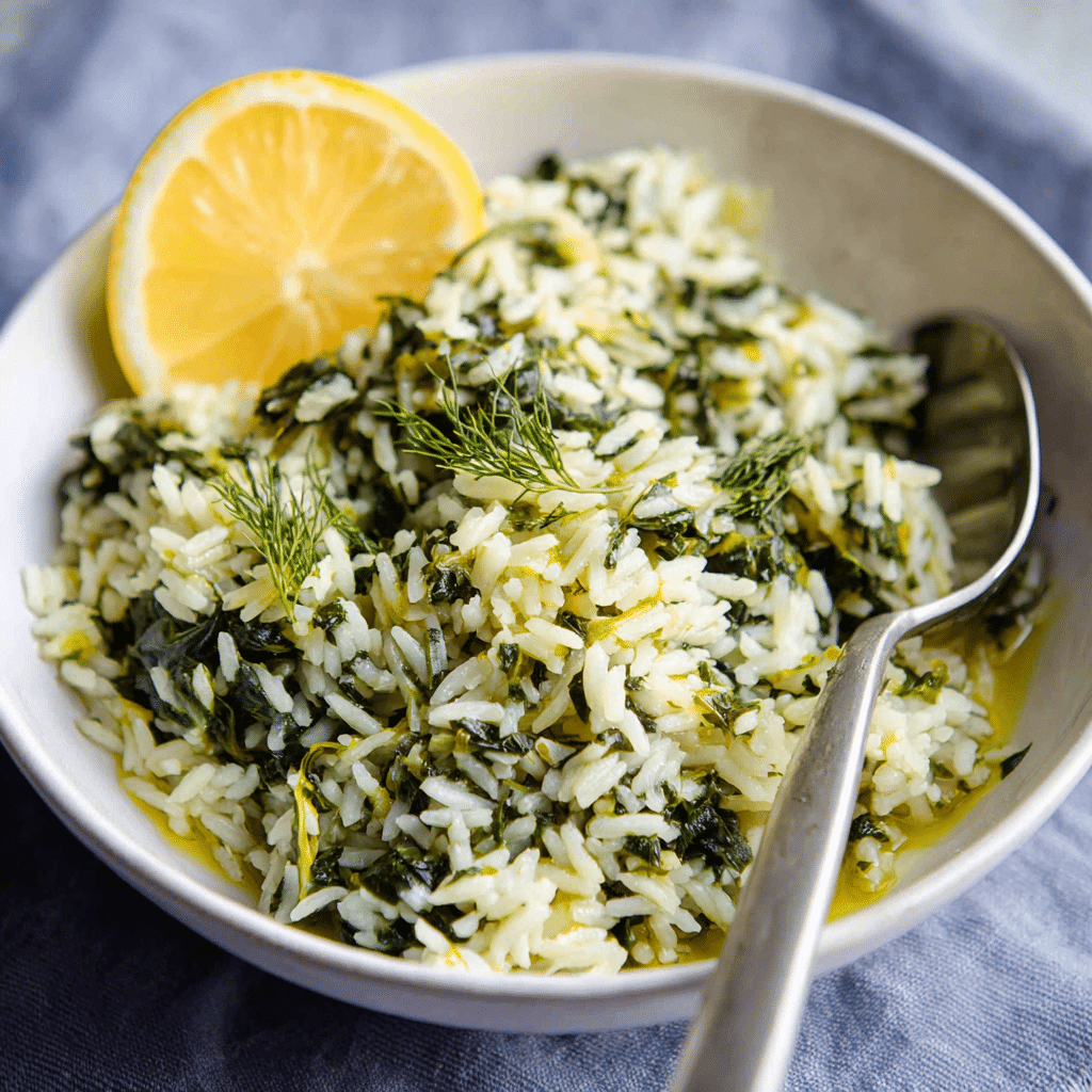 Spinach Rice (Spanakorizo) - Recipe Image