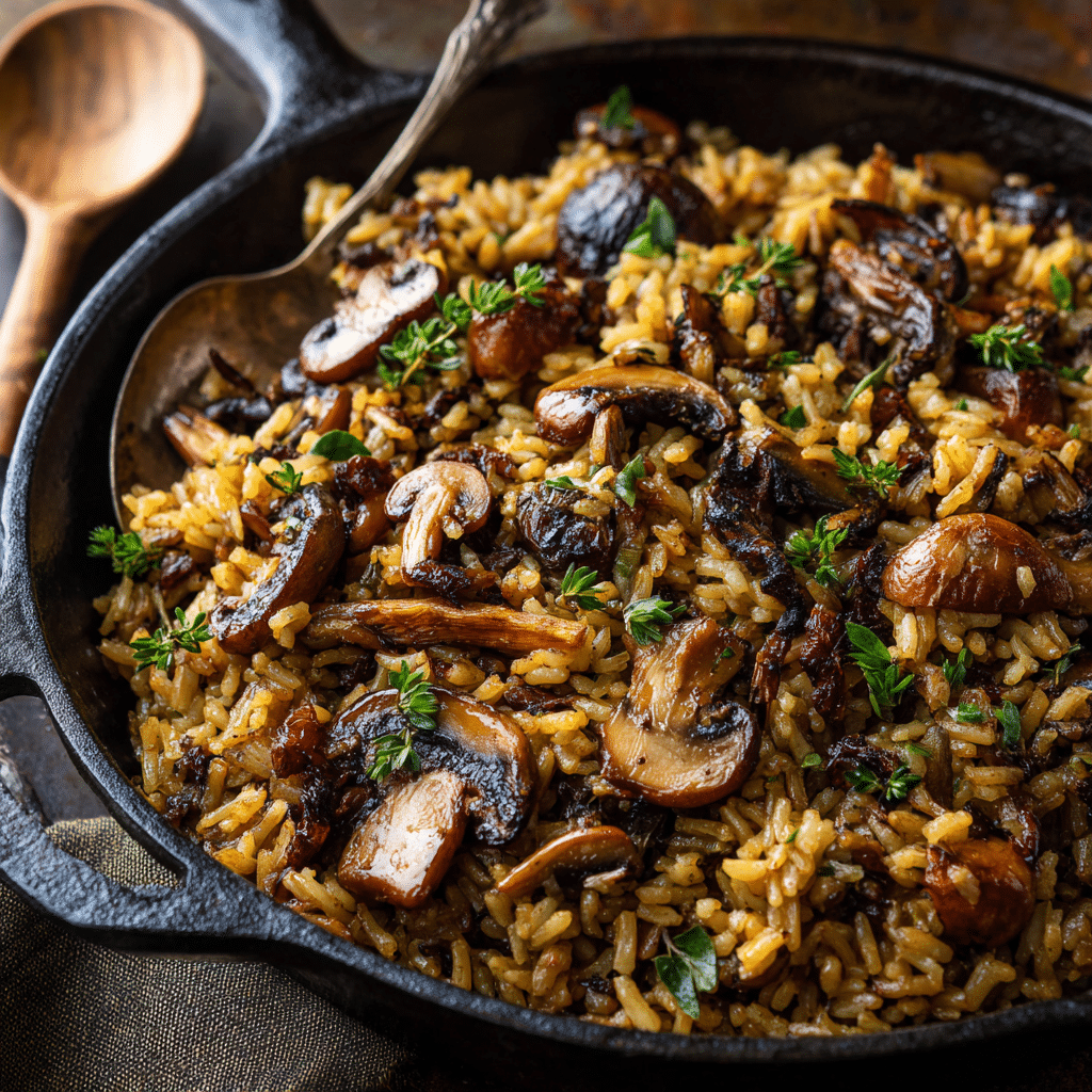 Wild Mushroom Rice Pilaf