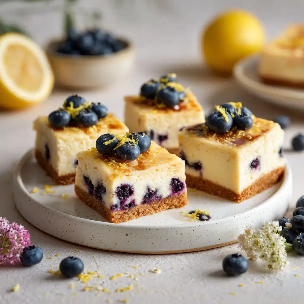 Lemon Blueberry Cheesecake Bars Recipe - Recipe Image