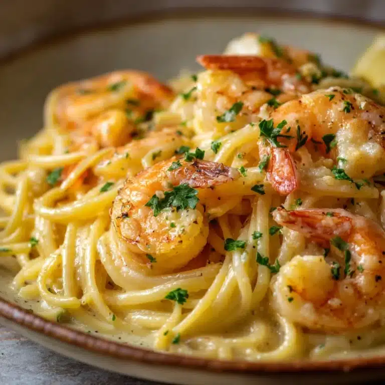 Creamy Lemon Butter Shrimp Pasta Recipe