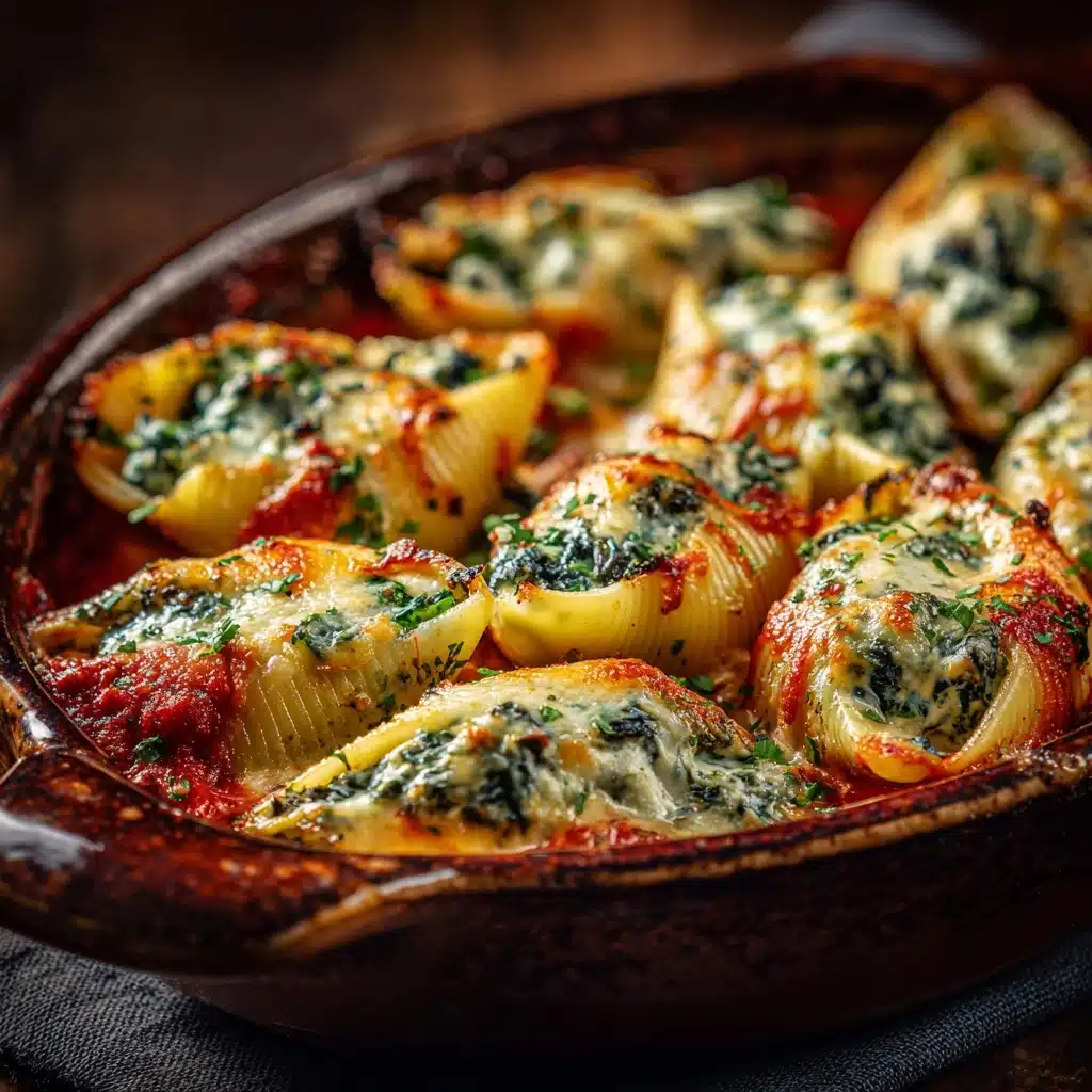 Creamy Spinach Ricotta Stuffed Shells Recipe