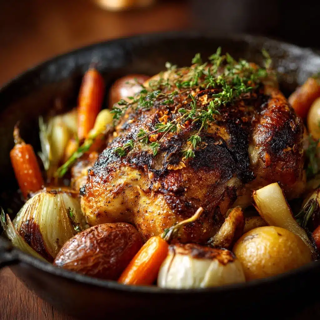 Winter Herb Roasted Chicken and Vegetables Recipe