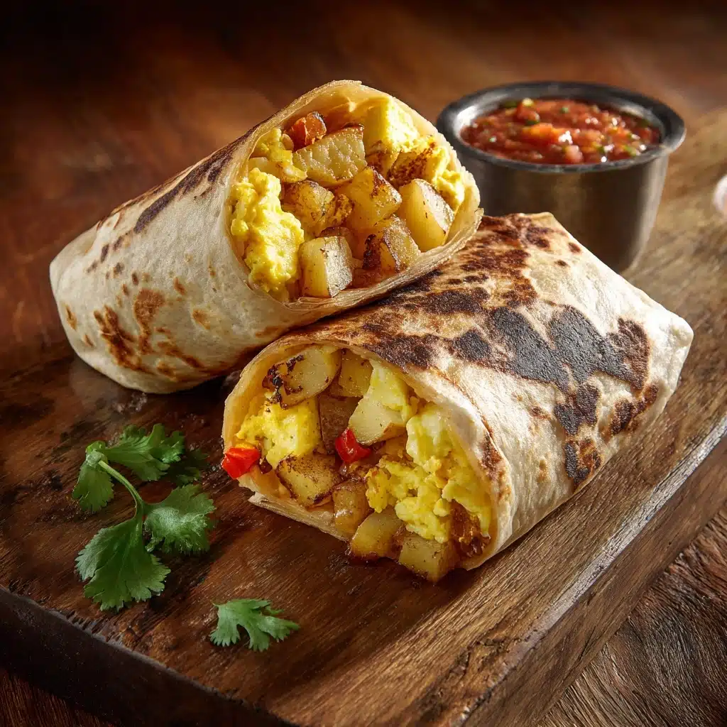 Breakfast Burrito with Eggs & Potatoes Recipe