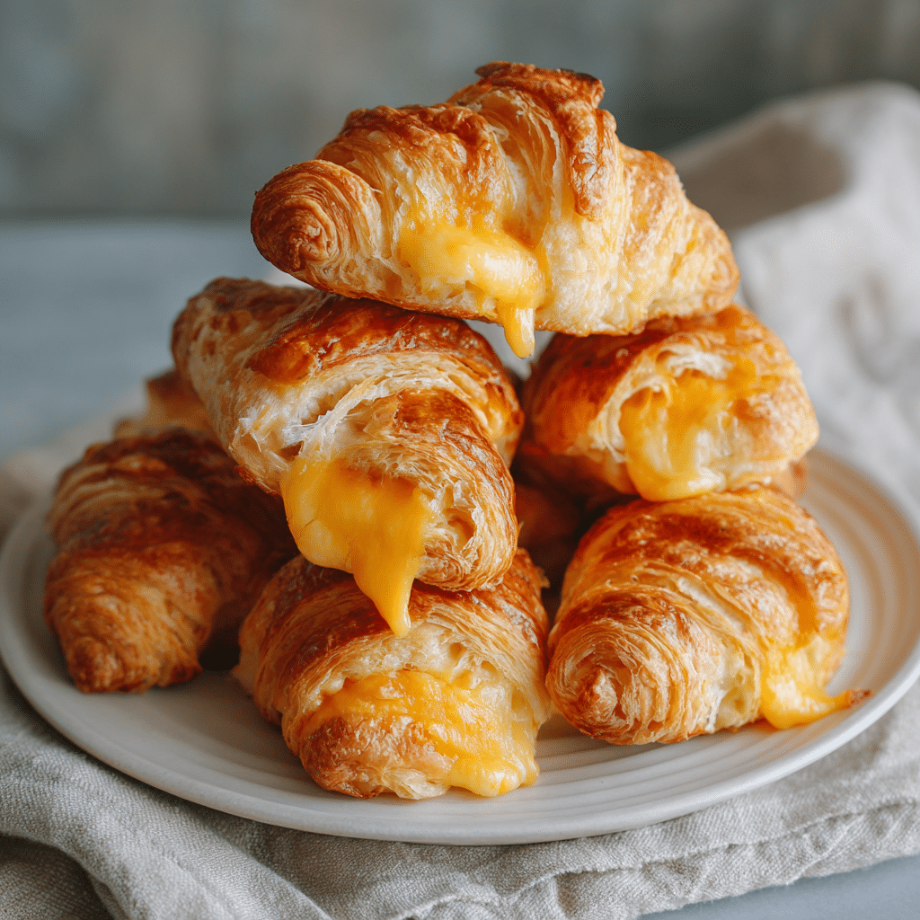 Mini Ham and Cheese Croissants Recipe - Recipe Image