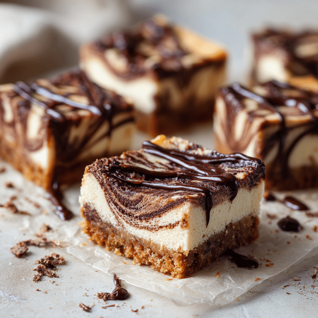 Chocolate Cheesecake Bars Recipe - Recipe Image