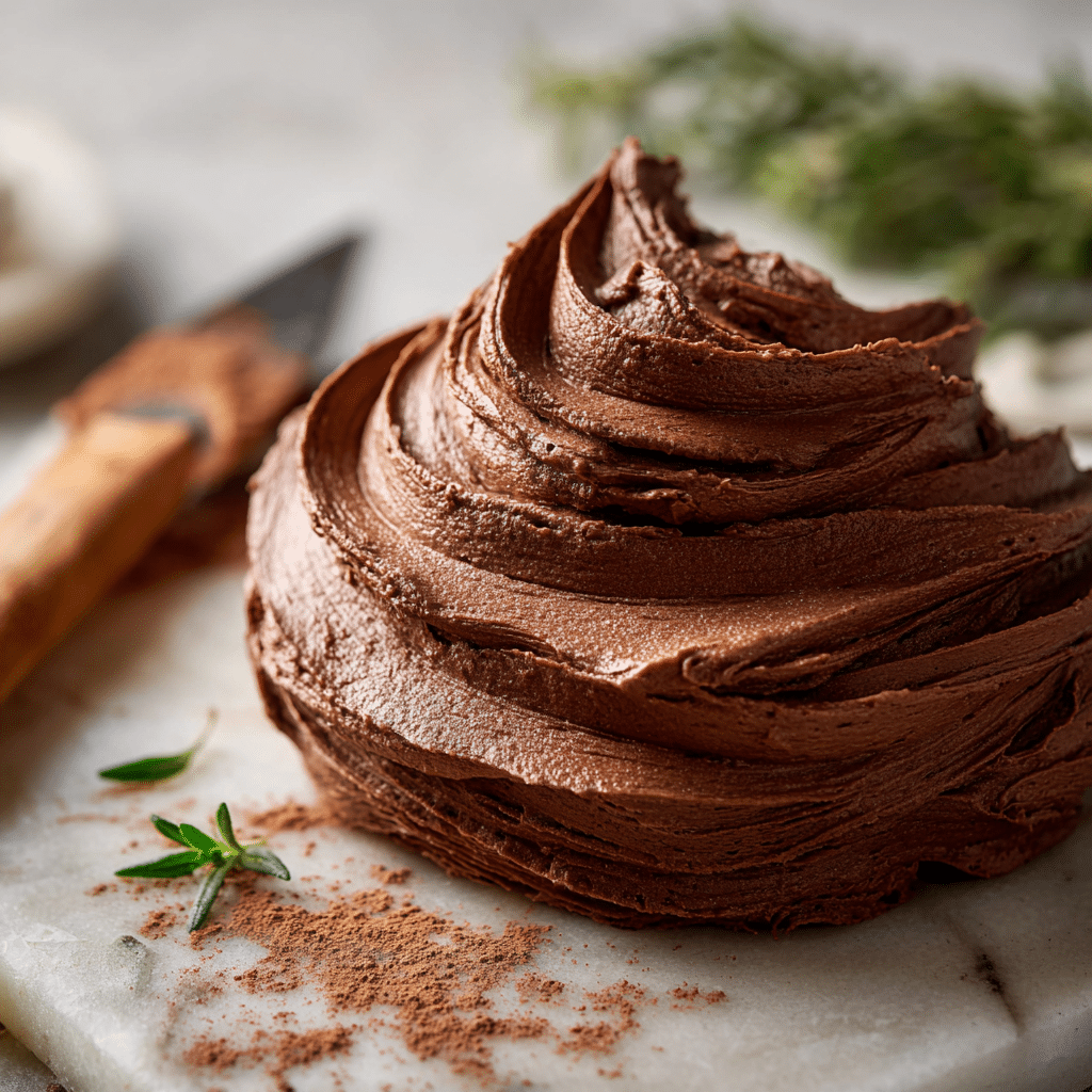 Whipped Chocolate Buttercream Frosting Recipe - Recipe Image