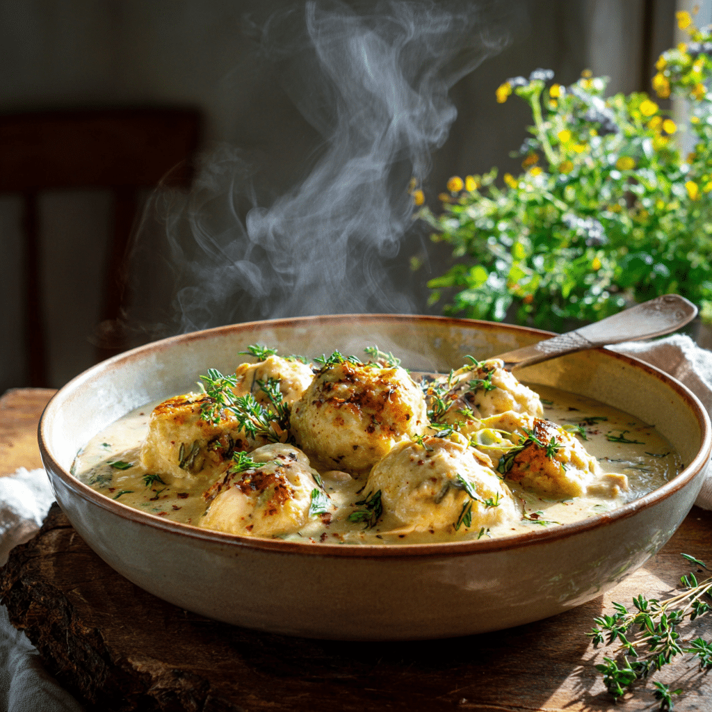 Southern Chicken and Dumplings Recipe - Recipe Image