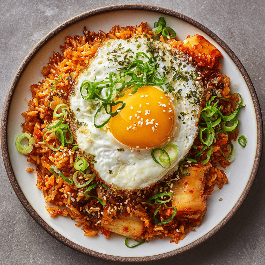 Spicy Kimchi Fried Rice - Recipe Image