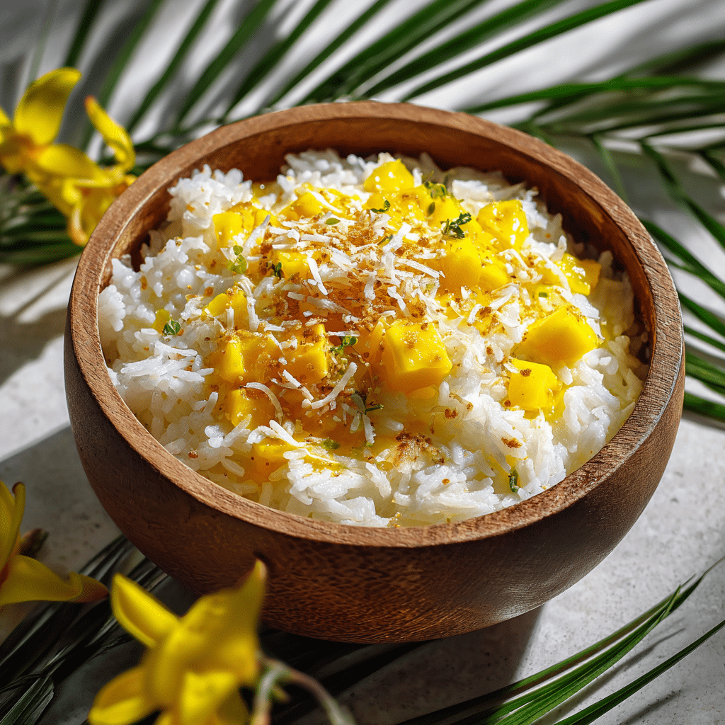 Caribbean Coconut Mango Rice - Recipe Image