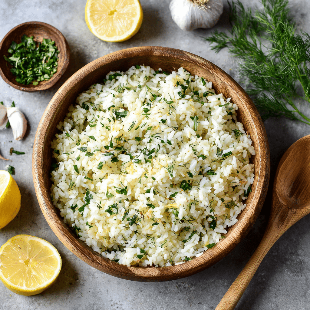 Greek Lemon Rice - Recipe Image