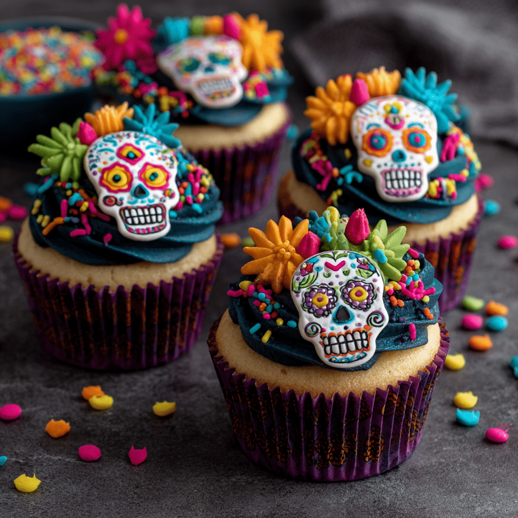 Day of the Dead Cupcakes Recipe - Recipe Image