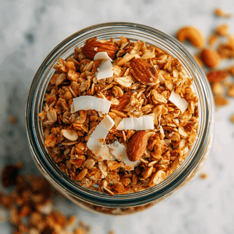 Sweet and Spicy Homemade Granola with Coconut Recipe