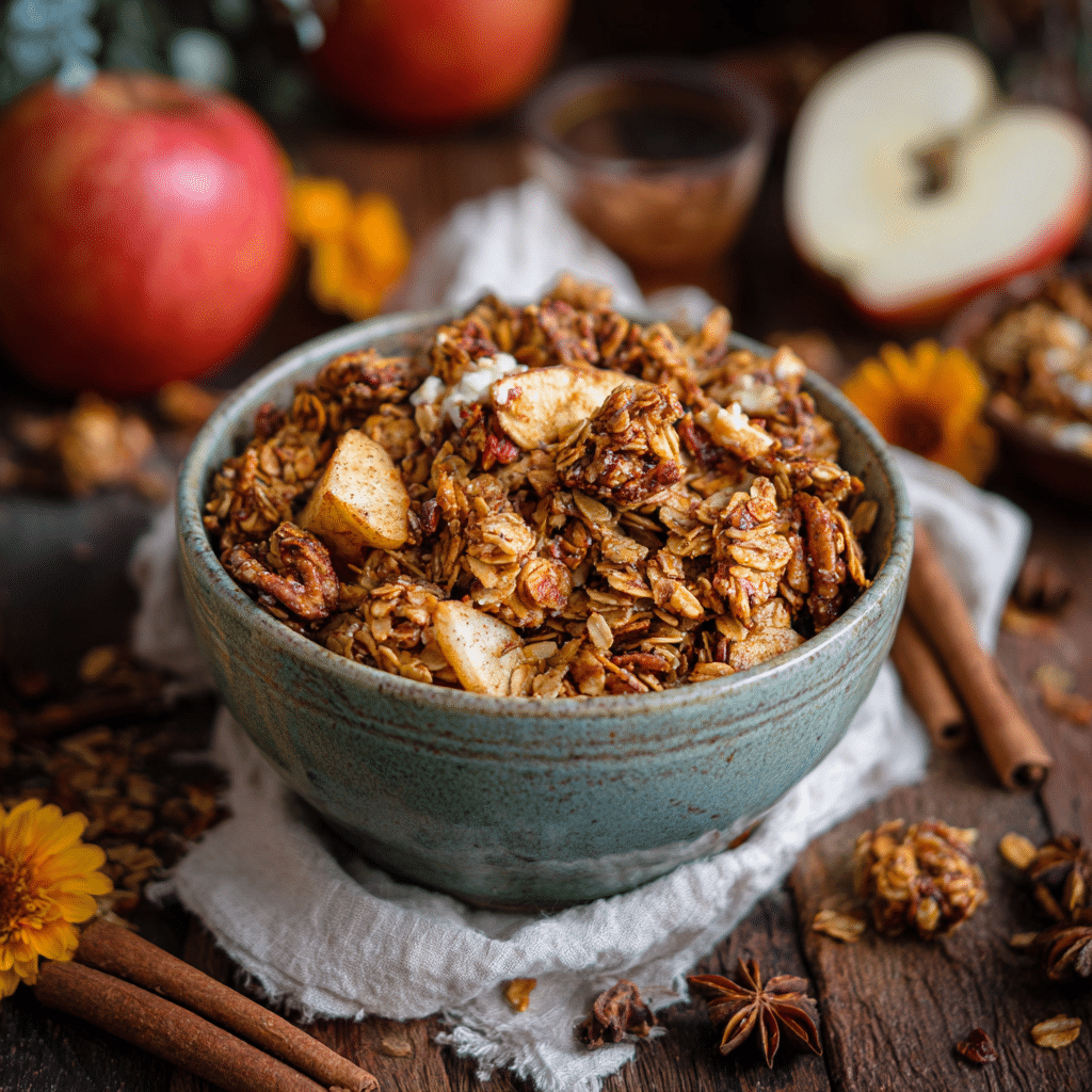 Apple Cinnamon Granola Recipe - Recipe Image