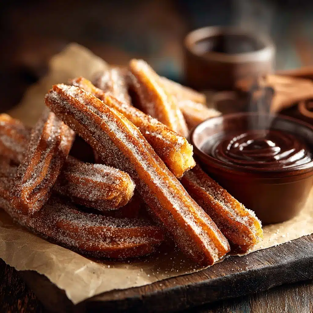 Churros with Chocolate Sauce Recipe - Recipe Image