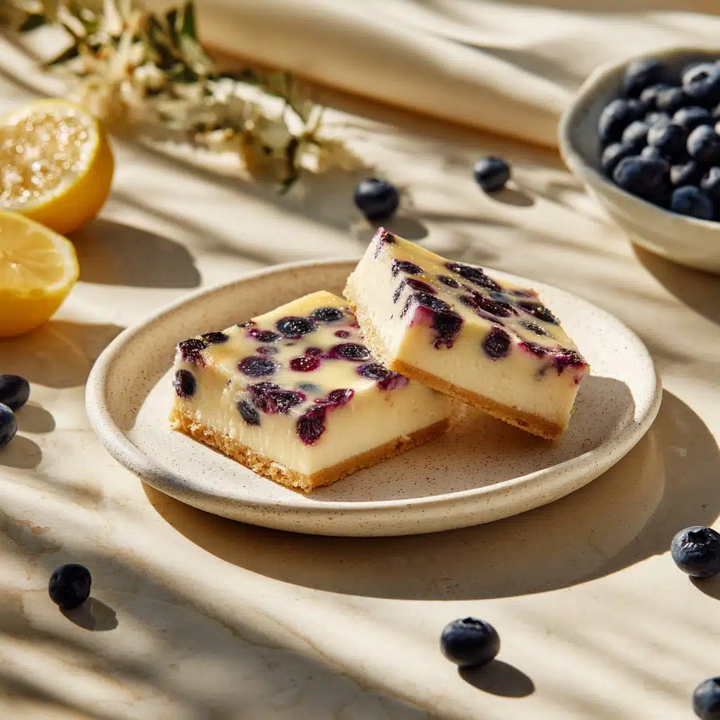 Lemon Blueberry Cheesecake Bars Recipe - Recipe Image