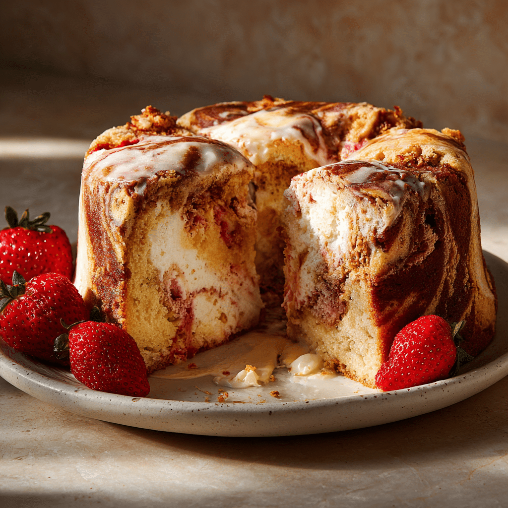 Strawberry Earthquake Cake Recipe - Recipe Image