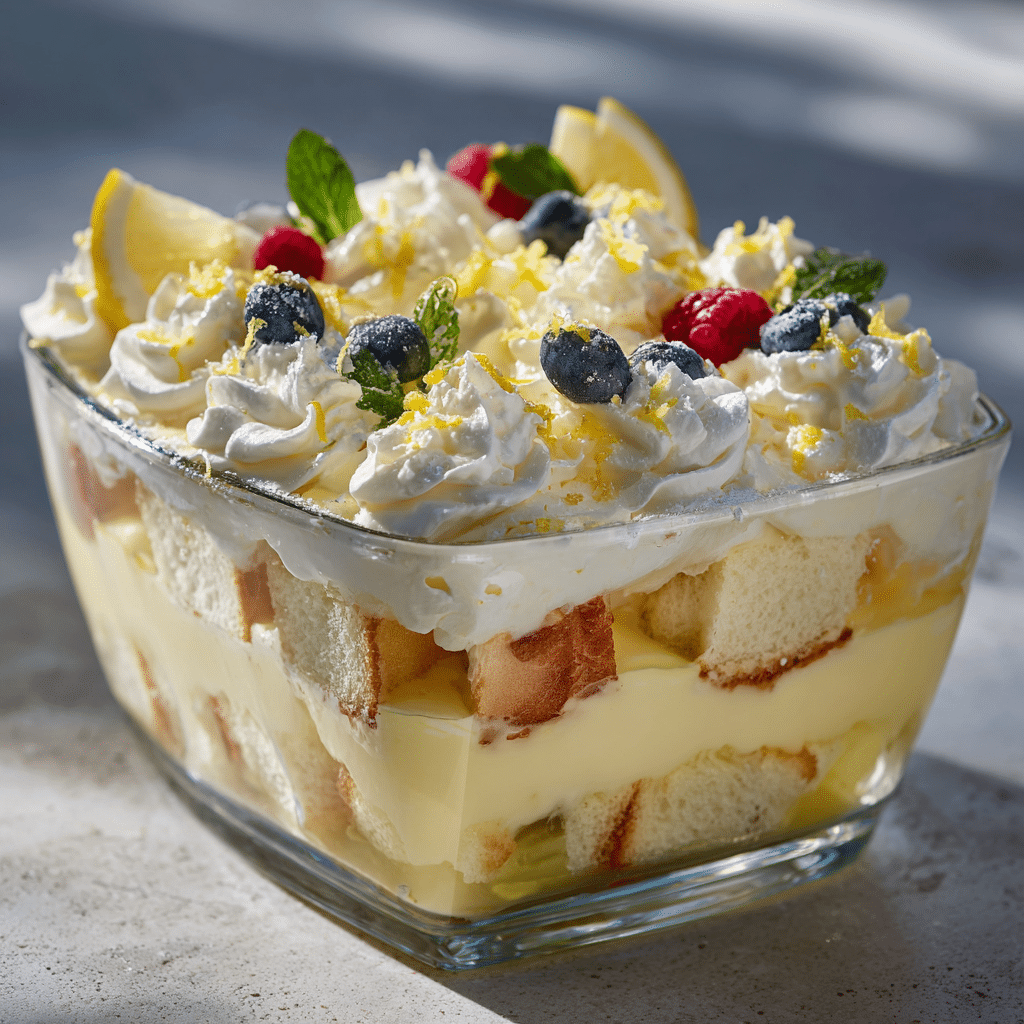 Lemon Cream Trifle Recipe - Recipe Image