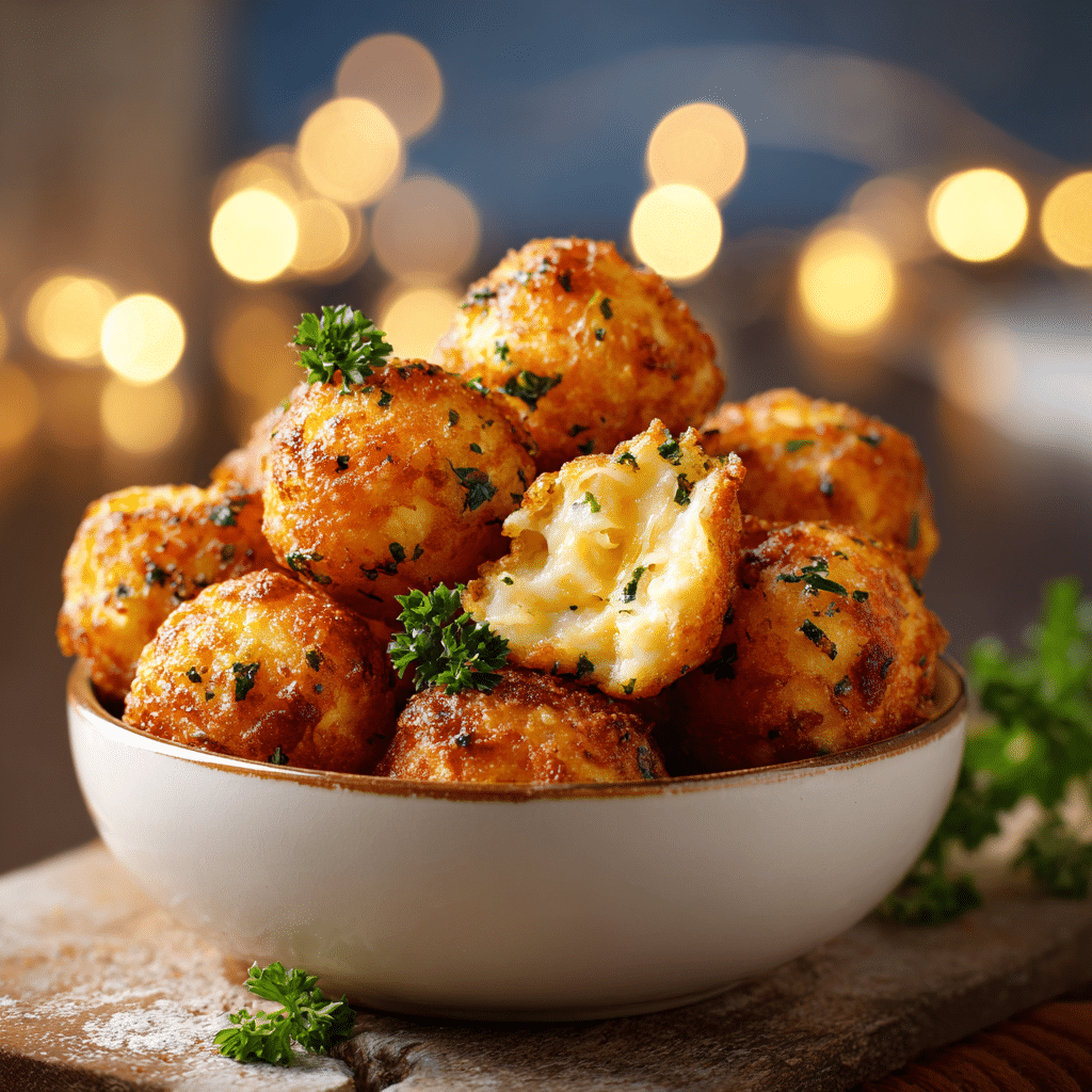 Mini Potato Cheese Balls Recipe - Recipe Image