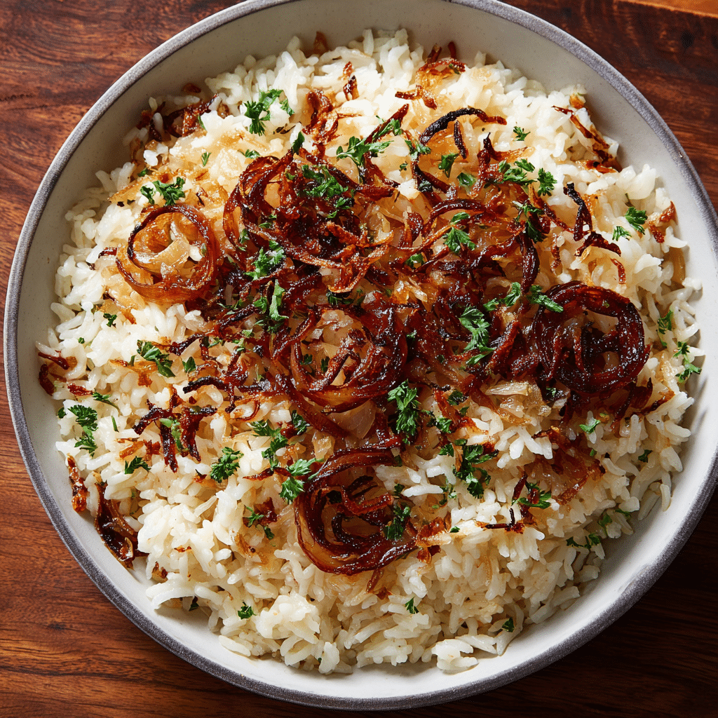 Caramelized Onion Rice - Recipe Image