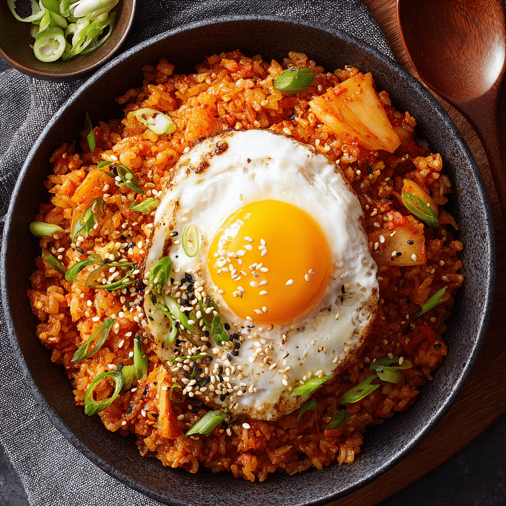 Spicy Kimchi Fried Rice - Recipe Image