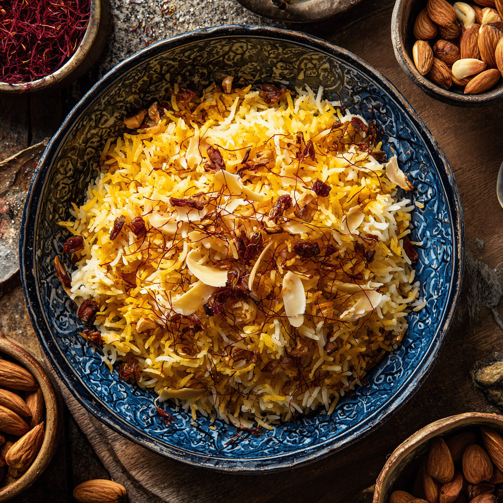 Indian Saffron Rice - Recipe Image