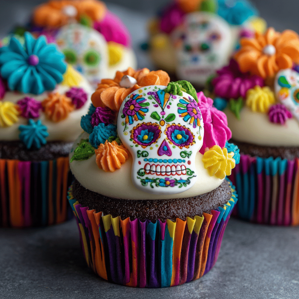 Day of the Dead Cupcakes Recipe - Recipe Image
