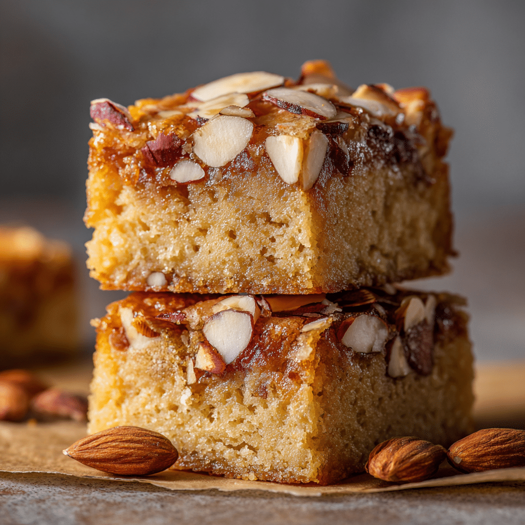 Almond Blondies Recipe - Recipe Image