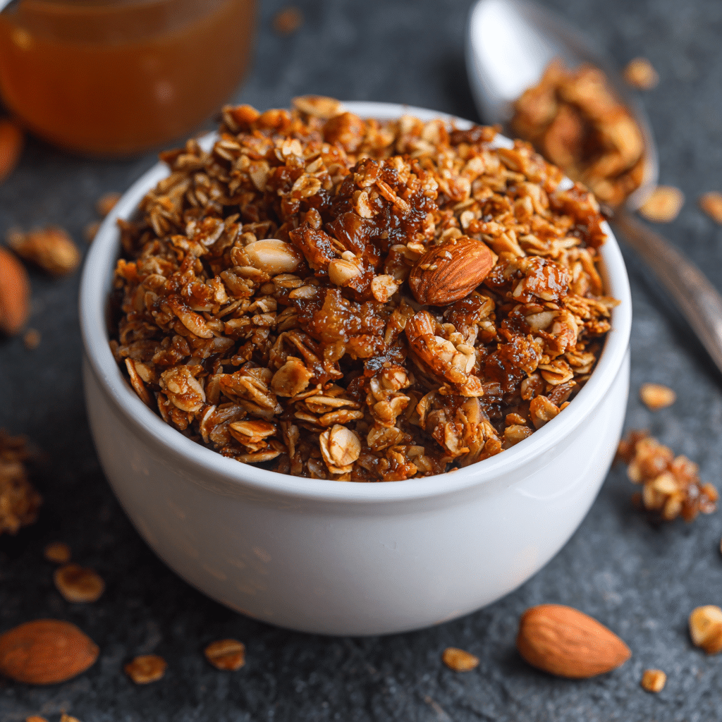 Maple Almond Slow Cooker Granola Recipe - Recipe Image