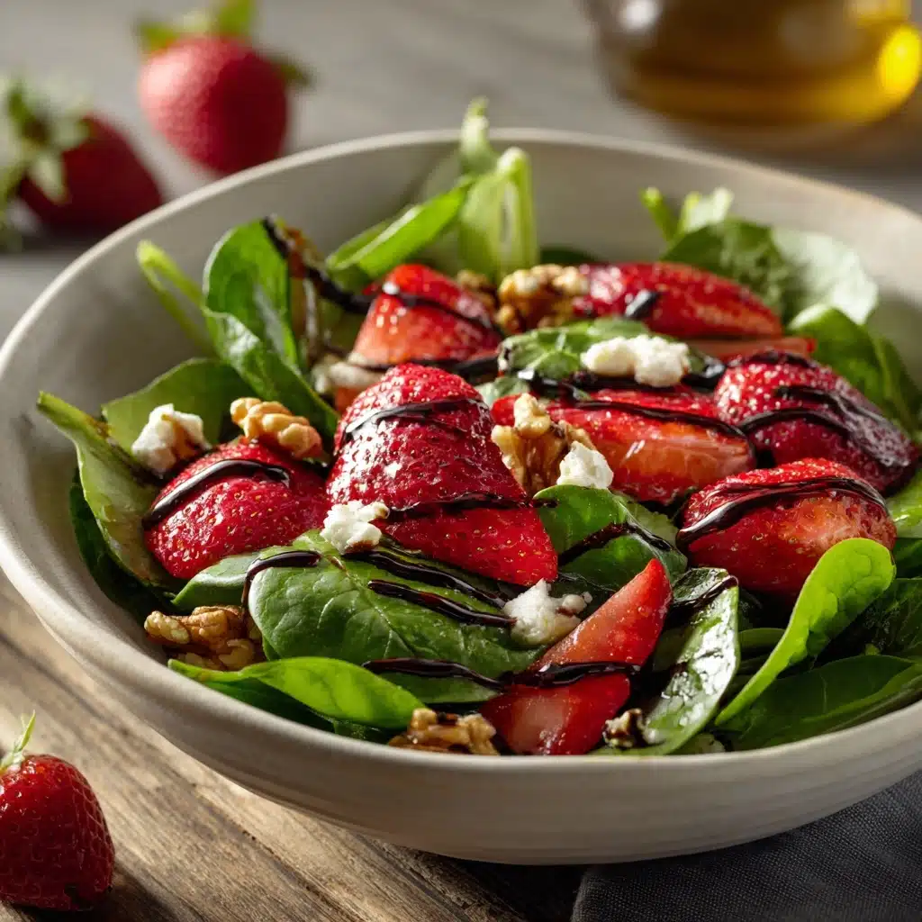 pinach & Strawberry Balsamic Salad Recipe - Recipe Image