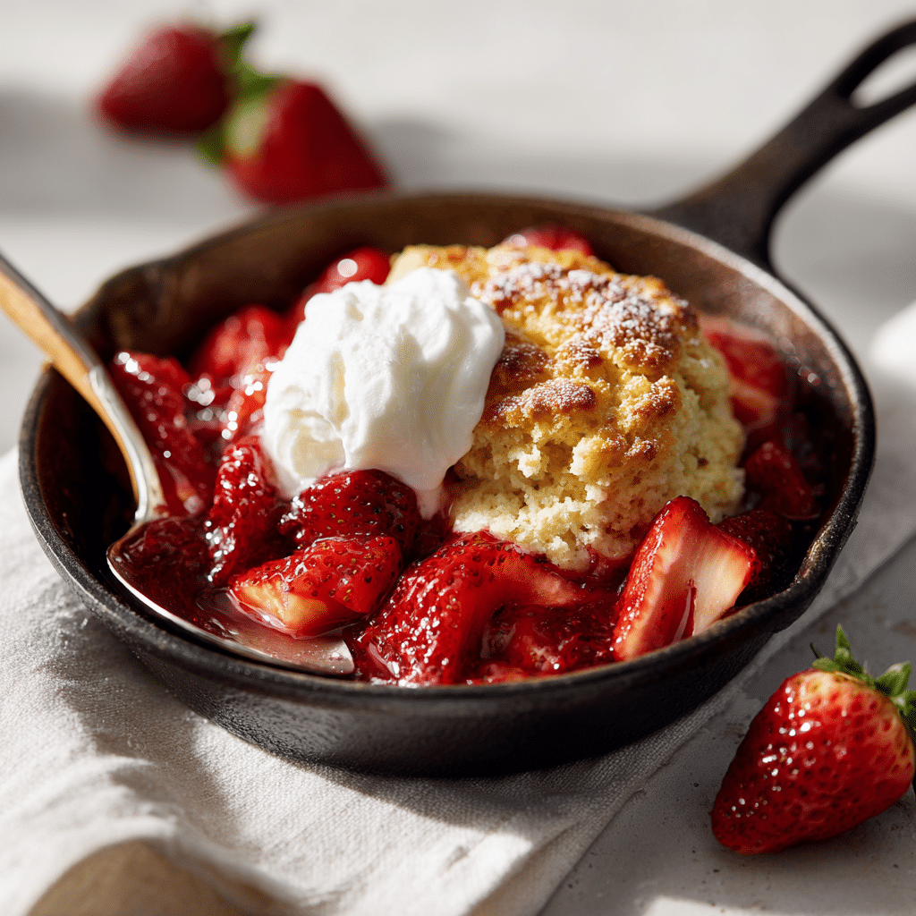 Skillet Strawberry Shortcake Recipe - Recipe Image