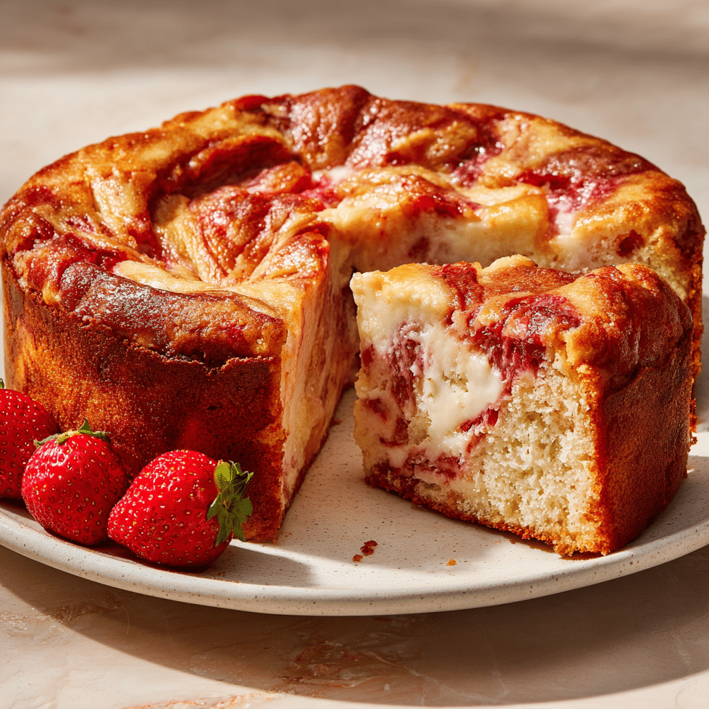 Strawberry Earthquake Cake Recipe - Recipe Image