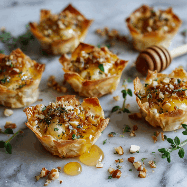 Baked Brie Phyllo Cups Recipe