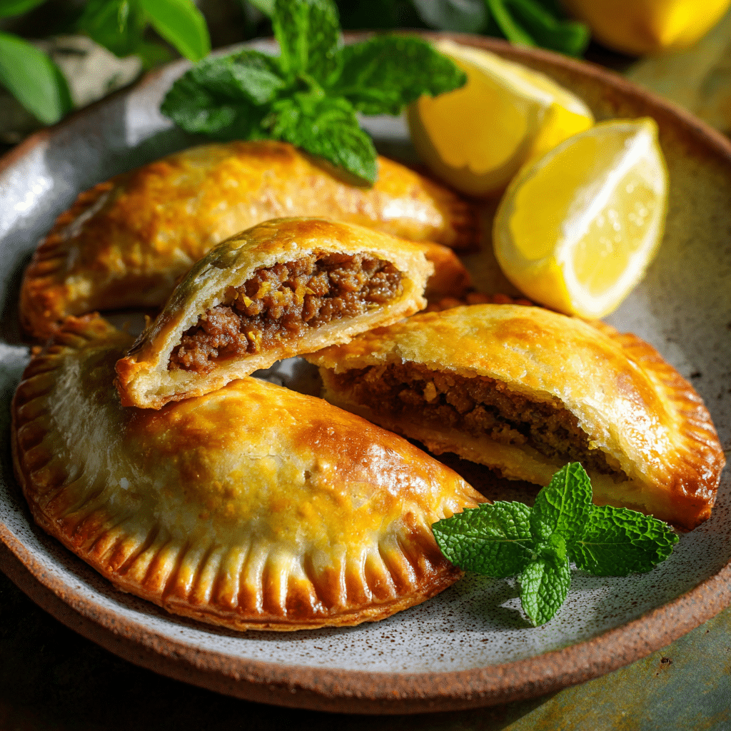 Mini Mediterranean Meat Pies Recipe - Recipe Image