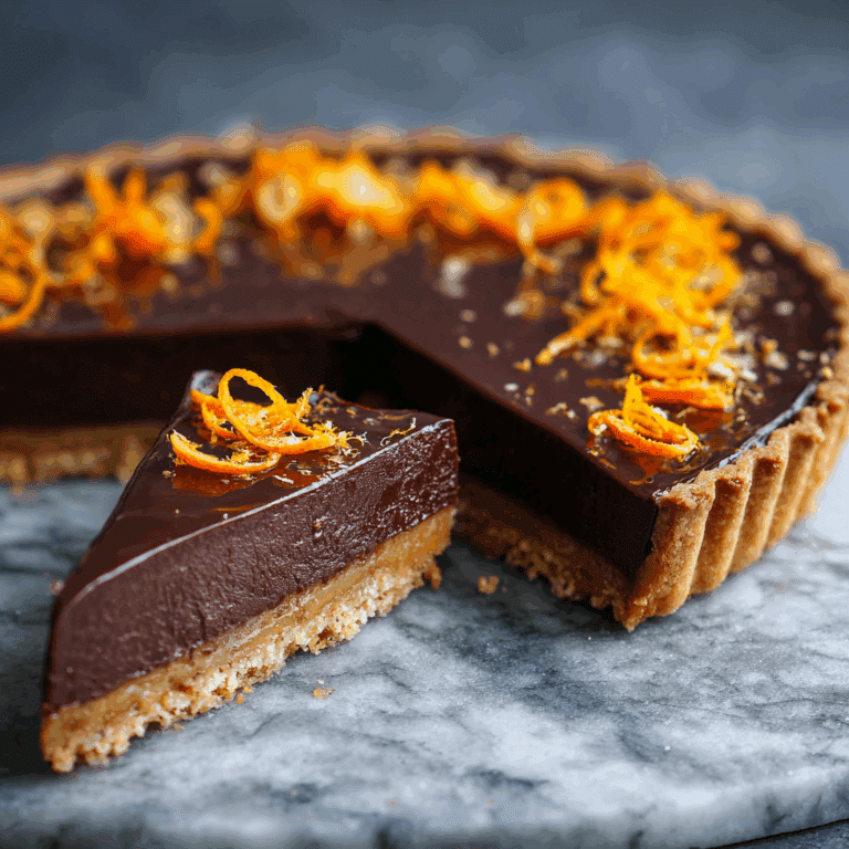 "Chocolate Orange Tart Recipe