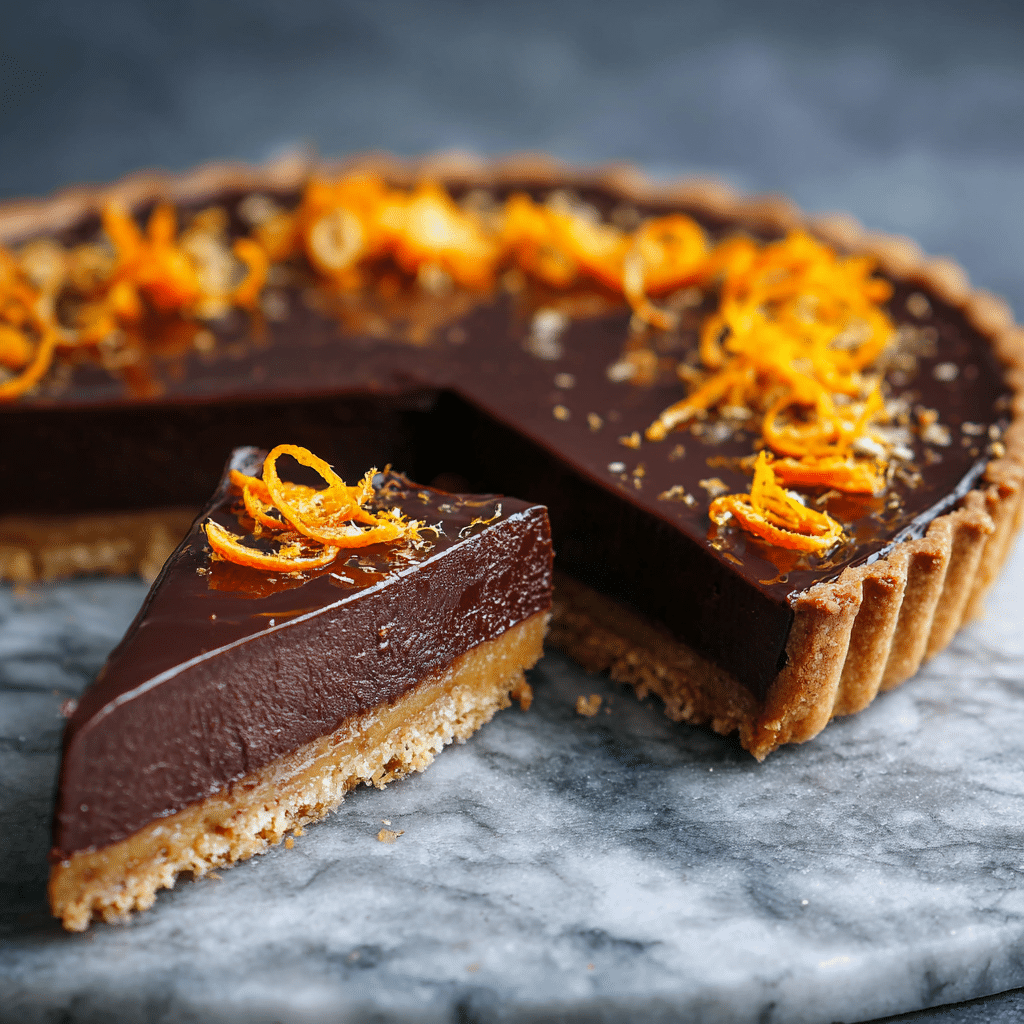 "Chocolate Orange Tart Recipe