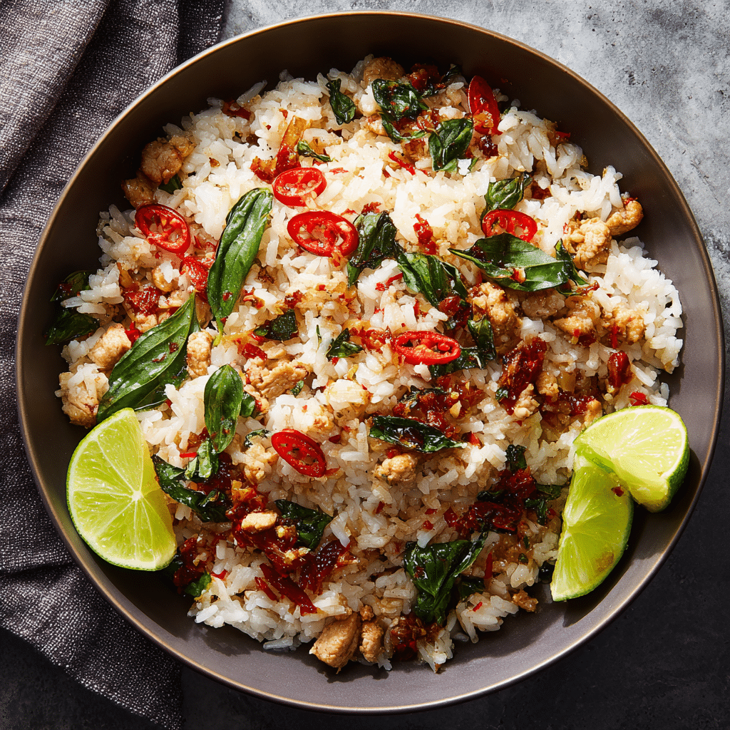 Thai Basil Fried Rice - Recipe Image