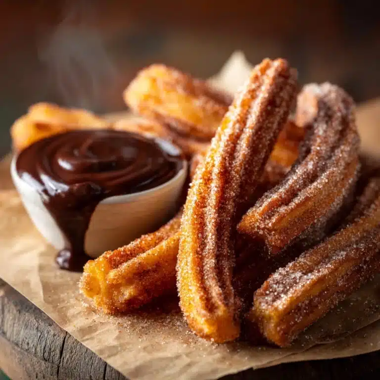 Churros with Chocolate Sauce Recipe