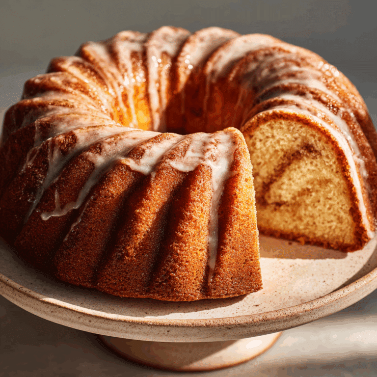 Cinnamon Swirl Bundt Cake Recipe